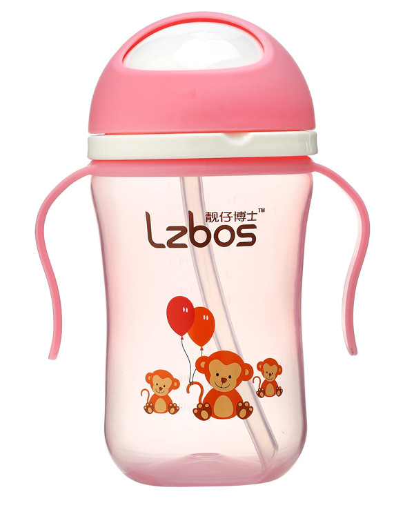 靚仔博士PP魔術(shù)防噴旋轉(zhuǎn)水壺 粉色