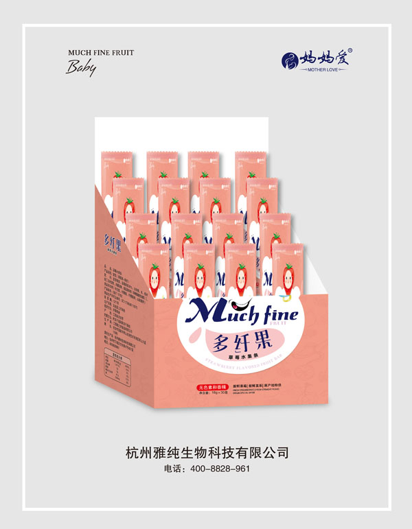 媽媽愛多纖果草莓水果條