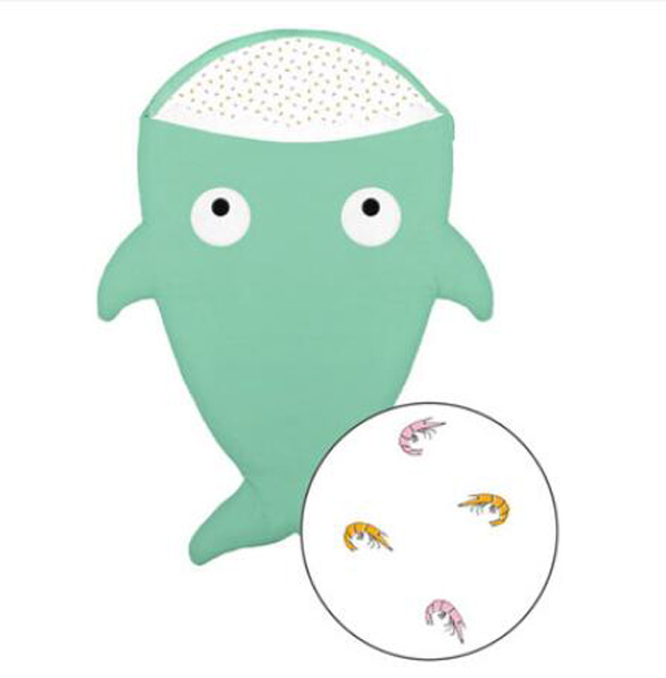 西班牙baby bites 鯊魚睡袋 翠綠色
