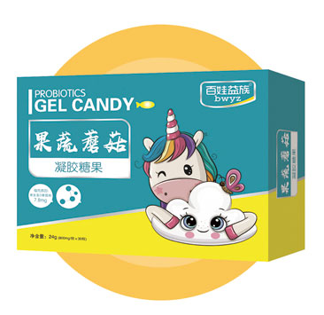 百娃益族果蔬蘑菇凝膠糖果