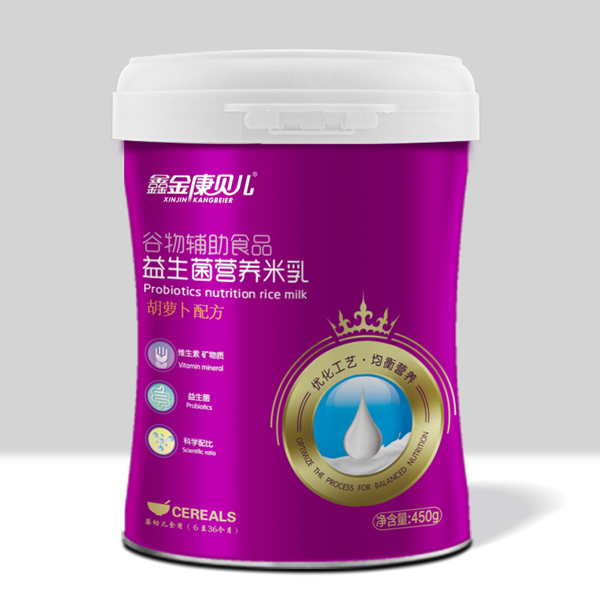 鑫金康貝爾益生菌營養(yǎng)米乳-胡蘿卜配方 桶裝