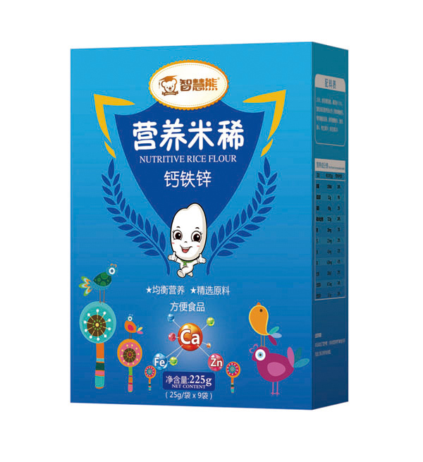 智慧熊營養(yǎng)米稀-鈣鐵鋅 盒裝