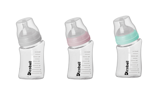 迪可貝兒180ML防脹氣玻璃奶瓶