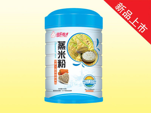 倍樂媽咪蒸米粉鐵聽458克(胡蘿卜薏米)