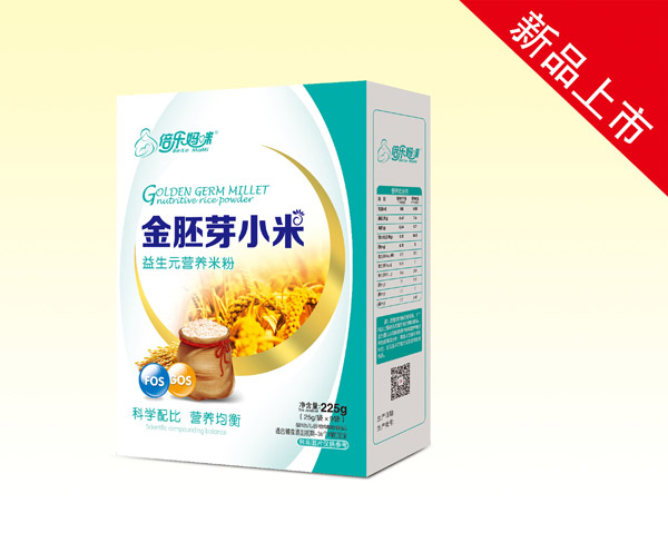 倍樂(lè)媽咪金胚芽小米營(yíng)養(yǎng)米粉(益生元)盒裝