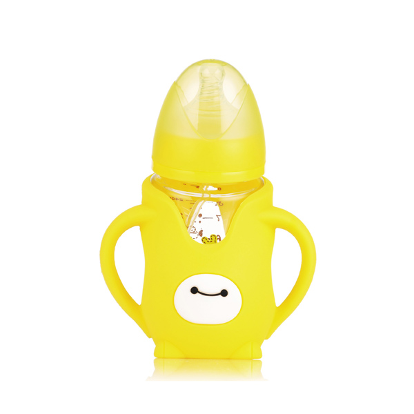 媽咪王子防摔寬口晶媽咪王子鉆玻璃自動(dòng)吸240ml企鵝 奶瓶