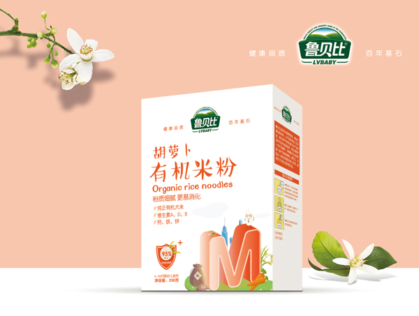 魯貝比胡蘿卜有機米粉 盒裝