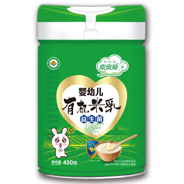 皮皮兔嬰幼兒有機(jī)米乳-益生菌