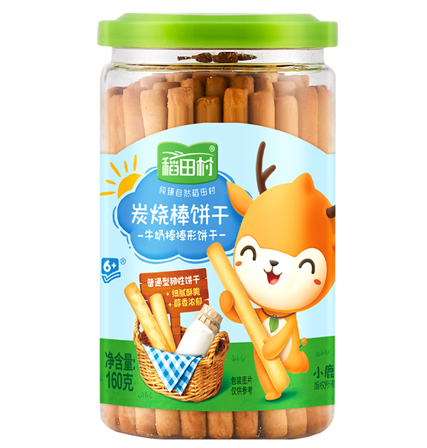 稻田村炭燒棒餅干-牛奶