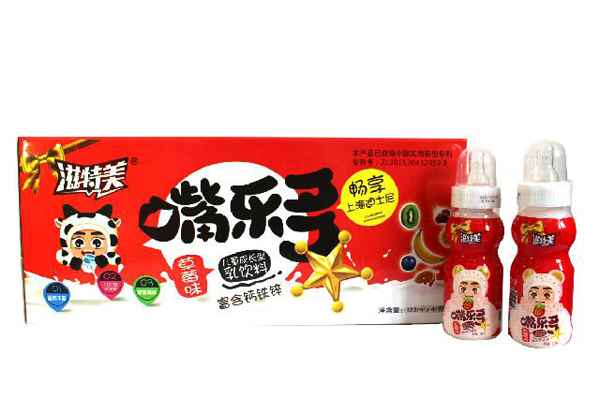 滋特美嘴樂多兒童乳酸菌乳飲料 草莓味40瓶裝 紅色