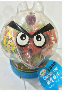 鑫納福軟糖憤怒的小鳥造型 強骨健體