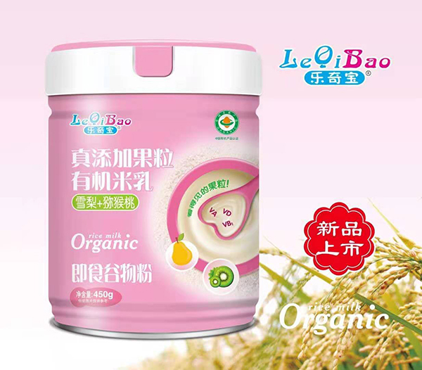 樂奇寶真添加果粒有機米乳 雪梨+獼猴桃