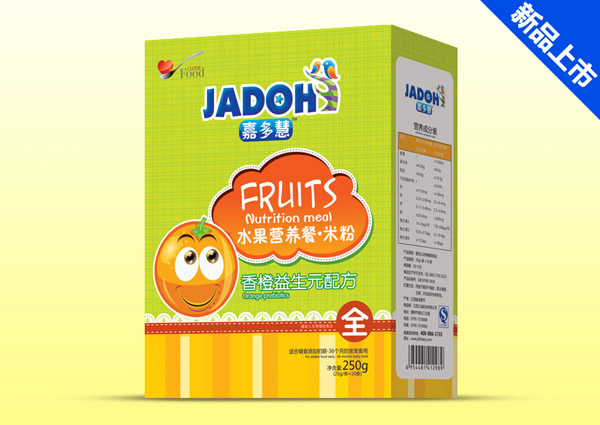 嘉多慧香橙益生元-水果營養(yǎng)餐米粉(盒)