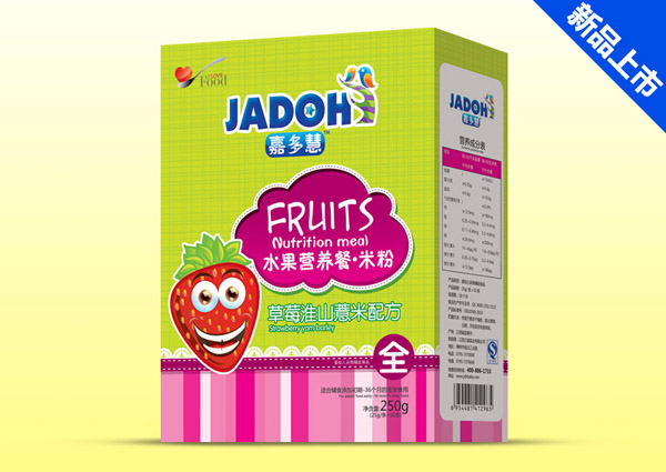 嘉多慧草莓淮山薏米-水果營養(yǎng)餐米粉(盒)