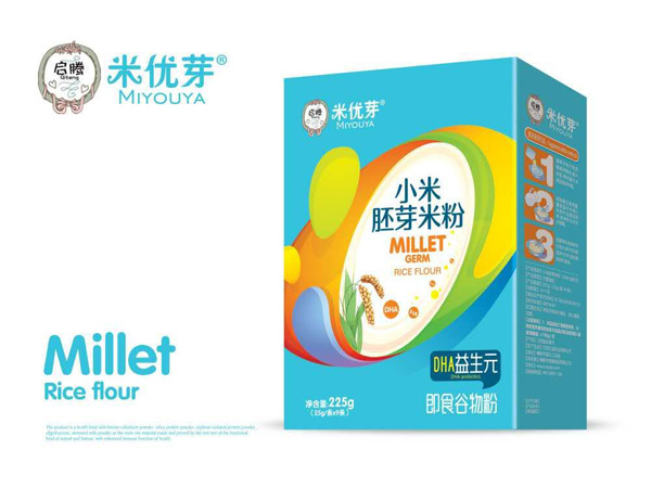 米優(yōu)芽小米胚芽米粉-DHA益生元盒裝