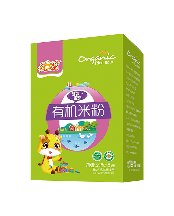 多嘉愛(ài)有機(jī)米粉盒裝 胡蘿卜番茄