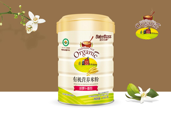 寶貝當(dāng)家胡蘿卜番茄有機(jī)營養(yǎng)米粉 聽裝