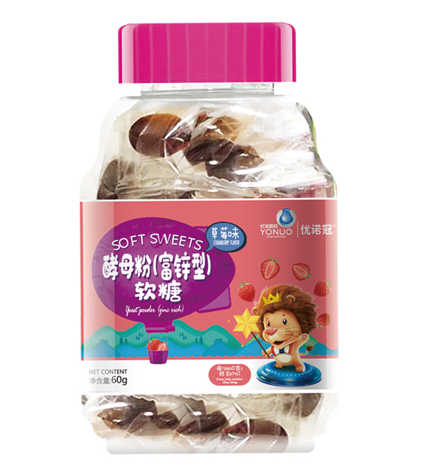 優(yōu)諾冠酵母粉(富鋅型)軟糖 草莓味