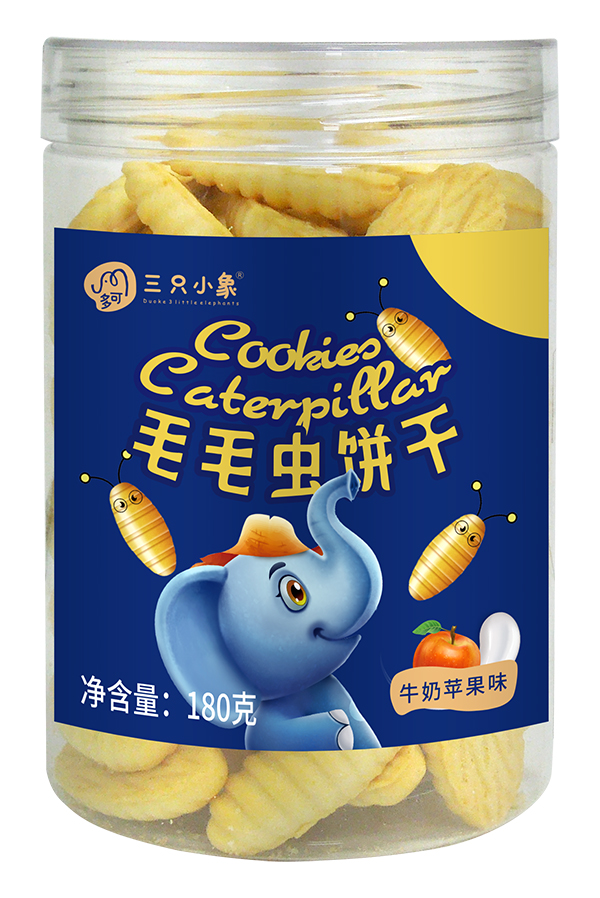 多可三只小象毛毛蟲(chóng)餅干 牛奶蘋(píng)果味.jpg 多可三只小象毛毛蟲(chóng)餅干 牛奶蘋(píng)果味.jpg