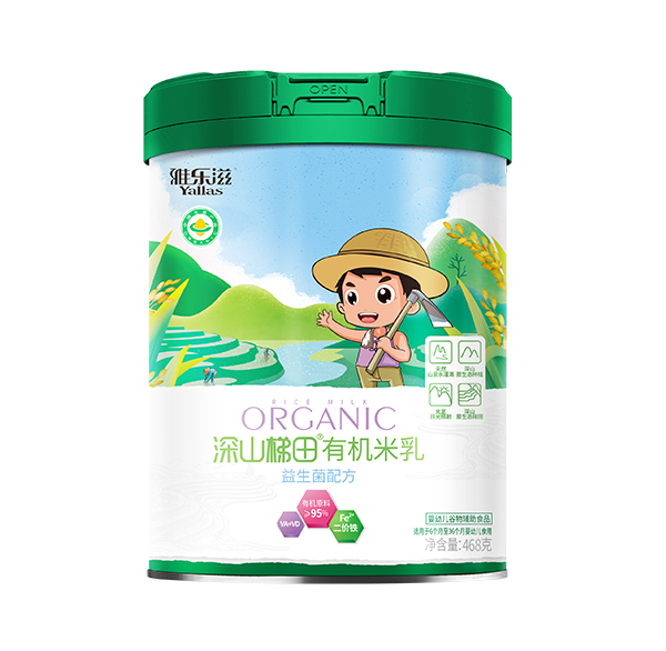雅樂滋深山梯田有機米乳 益生菌配方 聽裝