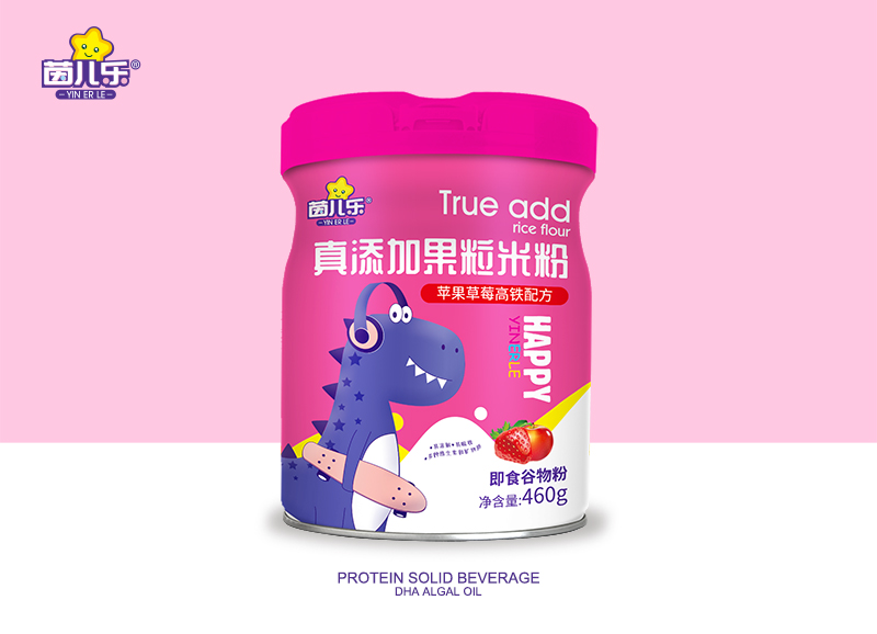 茵兒樂真添加果粒米粉-蘋果草莓高鐵配方