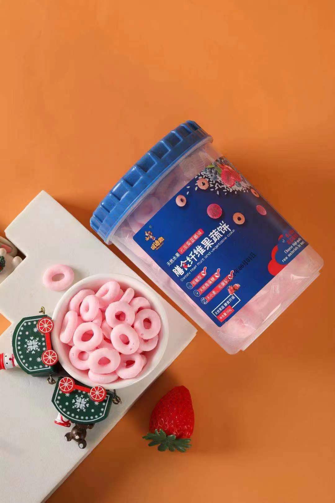 斑迪鹿膳食纖維果蔬餅 火龍果藍莓味