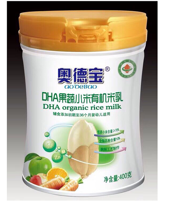 奧德寶DHA果蔬小米有機米乳