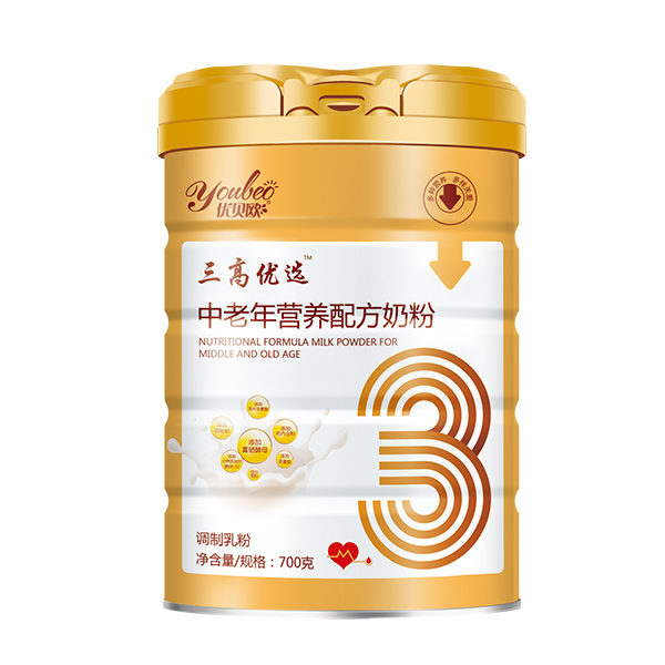 優(yōu)貝歐三高優(yōu)選™中老年?duì)I養(yǎng)配方奶粉