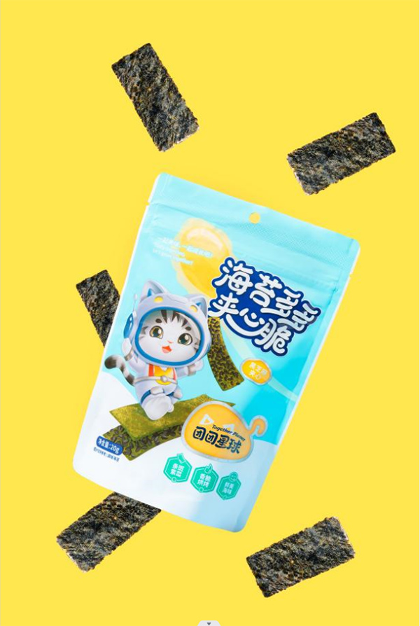 團團星球海苔多多夾心脆-黑芝麻夾心