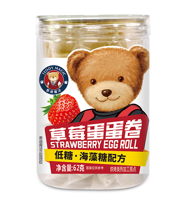 泰迪魔法草莓蛋蛋卷