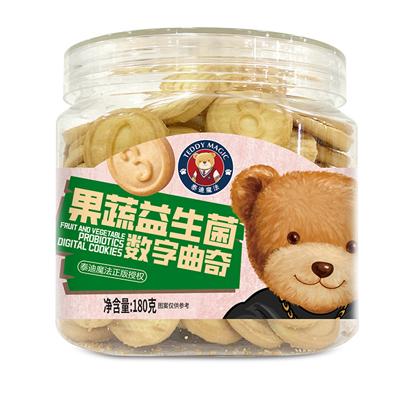 泰迪魔法果蔬益生菌數(shù)字曲奇