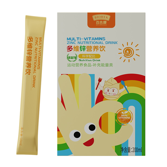 百合康綠冠軍多維鋅營養(yǎng)飲