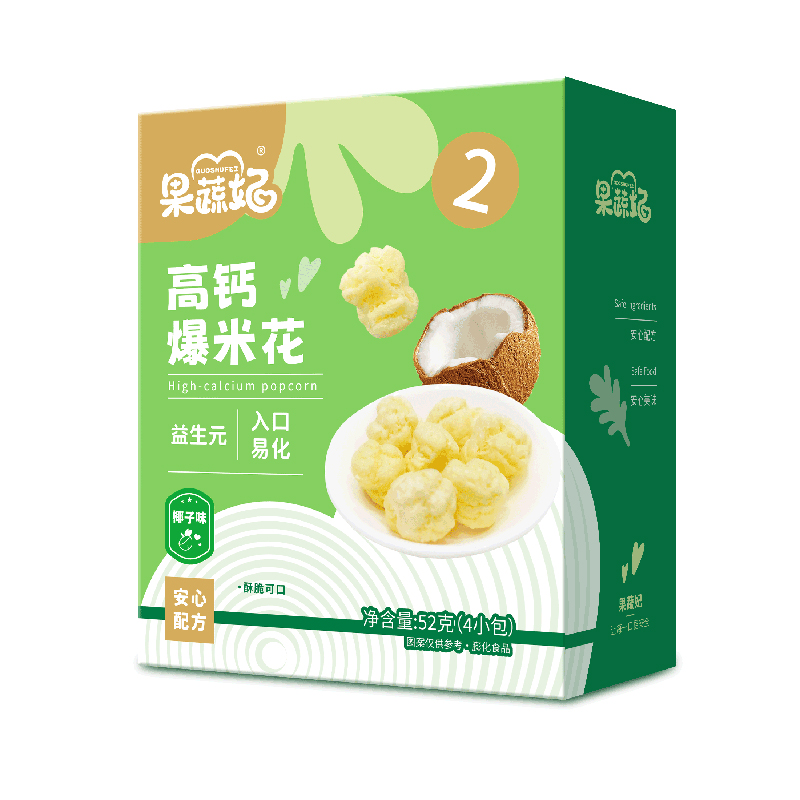 果蔬妃高鈣爆米花 椰子味