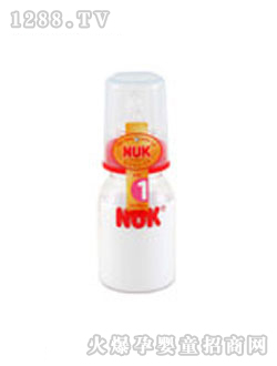 NUK高強度PC清色奶瓶125ML（帶1號仿真通氣奶嘴）