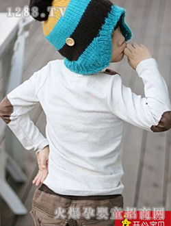 開(kāi)心寶貝白色男童童裝