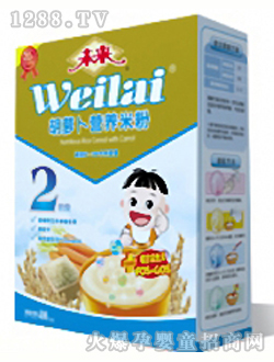 未來牌胡蘿卜營養(yǎng)米粉2段400g