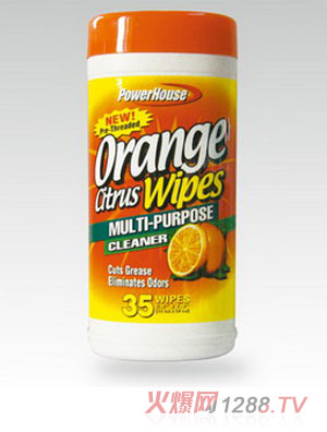 科靈功能桔味35片桶裝濕巾