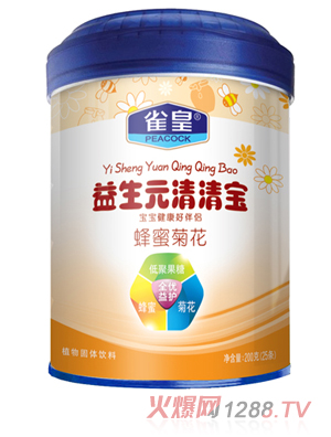 雀皇益生元蜂蜜菊花清清寶200g