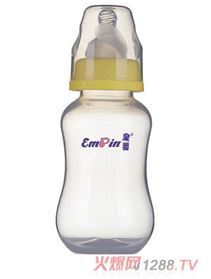 皇嬰標(biāo)口PP圓弧自動(dòng)大奶瓶240ml黃色