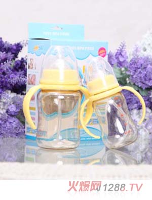 PPSU帶柄奶瓶喝水瓶150ml