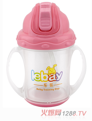 樂(lè)蓓嬰幼兒學(xué)飲杯6907B紅色