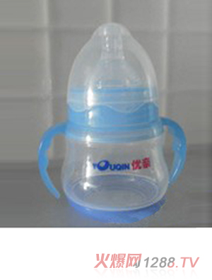 U親PP藍(lán)色嬰兒奶瓶240ml