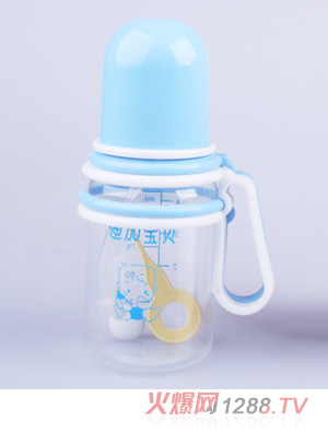 迪加寶貝pp活動柄直身自動淺藍色小奶瓶