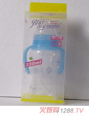 藍(lán)天寶貝LP04寬口弧形PP奶瓶
