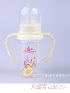 童康寶PP帶柄圓弧自動大奶瓶