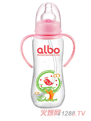 愛樂寶標(biāo)口PP自動奶瓶270ml粉色