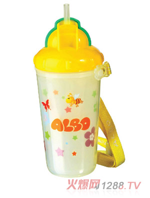 愛(ài)樂(lè)寶雙層保險(xiǎn)杯270m黃色