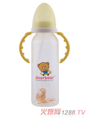親親貝貝PP標(biāo)準(zhǔn)直身自動(dòng)奶瓶250ml+握把