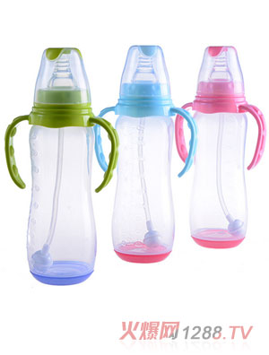 富嬰坊嬰兒PP感溫奶瓶三色
