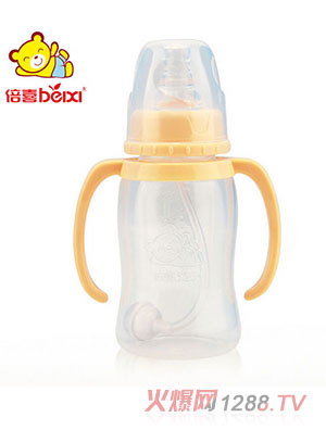 倍喜標(biāo)口直身PP奶瓶150ML（黃色）